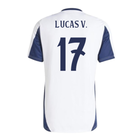 2024-2025 Real Madrid Training Tee (White) (Lucas V. 17)