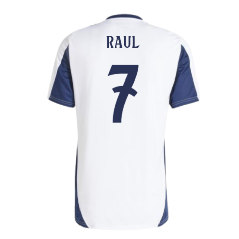 2024-2025 Real Madrid Training Tee (White) (Raul 7)