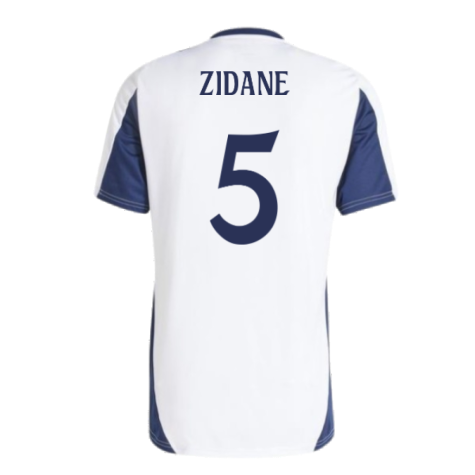 2024-2025 Real Madrid Training Tee (White) (Zidane 5)