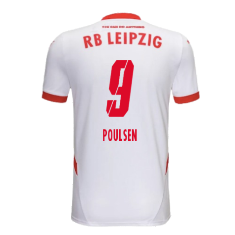 2024-2025 Red Bull Leipzig Home Shirt (Kids) (Poulsen 9)