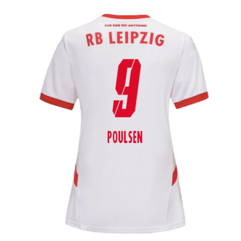2024-2025 Red Bull Leipzig Home Shirt (Womens) (Poulsen 9)