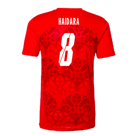 2024-2025 Red Bull Leipzig Pre-Match Shirt (Red) (Haidara 8)