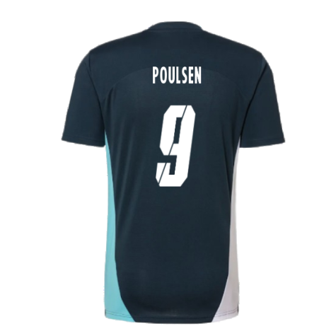 2024-2025 Red Bull Leipzig Training Shirt (Dark Night) (Poulsen 9)