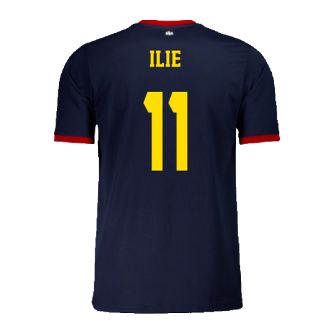 2024-2025 Romania Presentation S/S T-shirt (Navy) (Ilie 11)