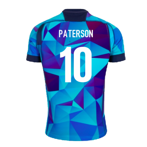 2024-2025 Scotland Rugby Training Jersey (Blue) (Paterson 10)