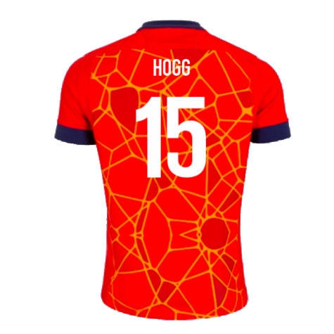 2024-2025 Scotland Rugby Training Jersey (Red) - Kids (Hogg 15)