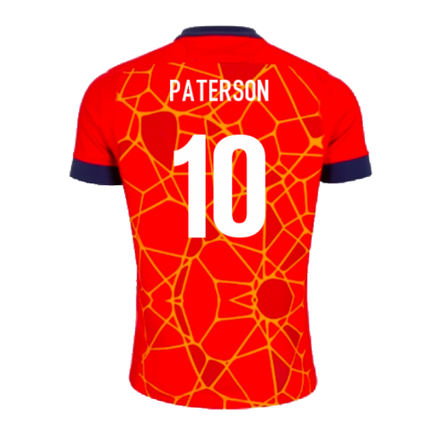 2024-2025 Scotland Rugby Training Jersey (Red) (Paterson 10)