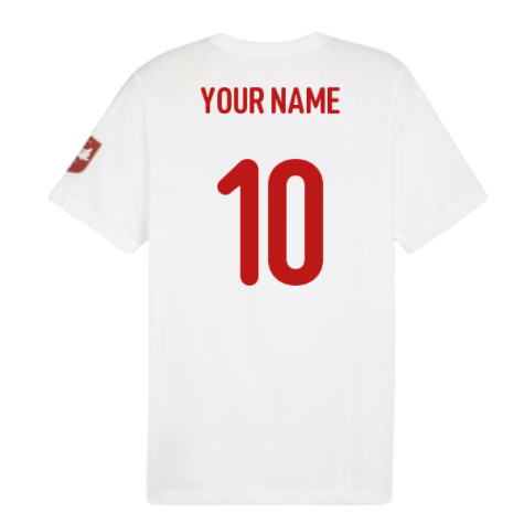 2024-2025 Serbia FtblIcons Tee (White) (Your Name)