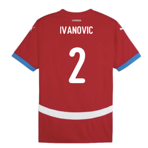 2024-2025 Serbia Home Shirt (Ivanovic 2)