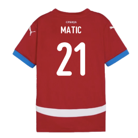 2024-2025 Serbia Home Shirt (Kids) (Matic 21)