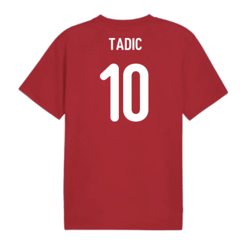 2024-2025 Serbia Pre-Match Jersey (Dark Cherry) (Tadic 10)