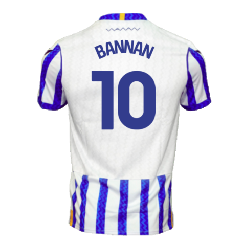 2024-2025 Sheffield Wednesday Home Shirt (Bannan 10)