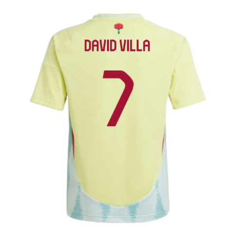 2024-2025 Spain Away Shirt (Kids) (David Villa 7)