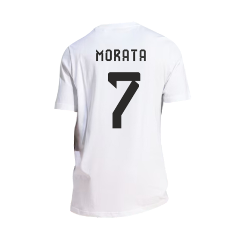 2024-2025 Spain DNA Graphic Tee (White) (Morata 7)