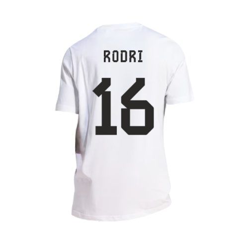 2024-2025 Spain DNA Graphic Tee (White) (Rodri 16)