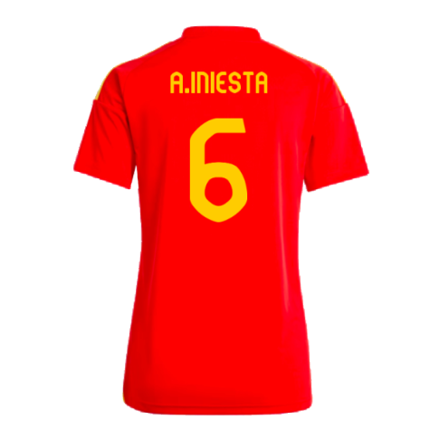 2024-2025 Spain Home Fan Shirt (Ladies) (A.Iniesta 6)