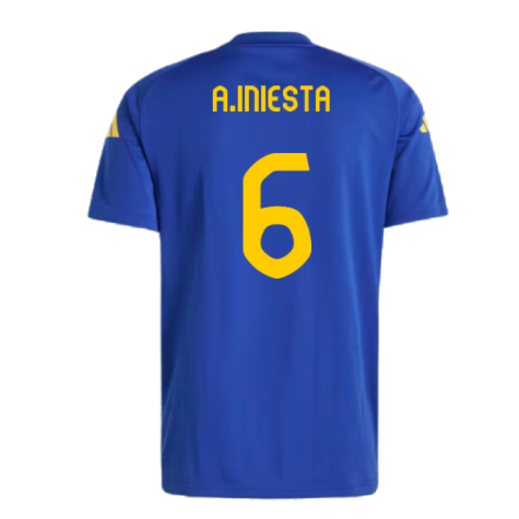 2024-2025 Spain Pre-Match Shirt (Victory Blue) (A.Iniesta 6)