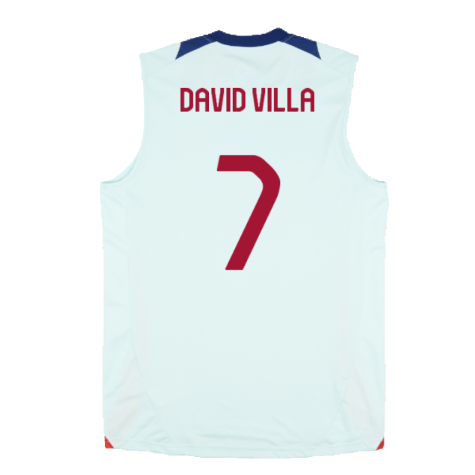 2024-2025 Spain Sleeveless Jersey (Mint) (David Villa 7)