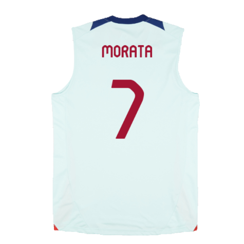 2024-2025 Spain Sleeveless Jersey (Mint) (Morata 7)