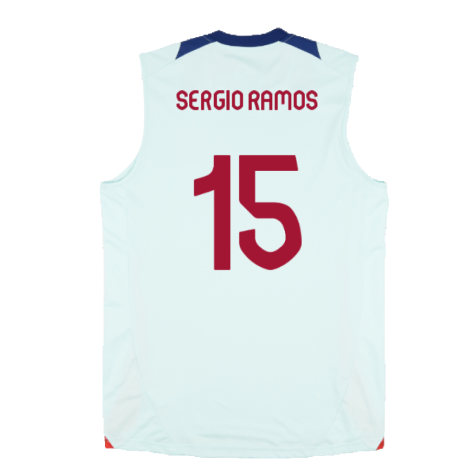 2024-2025 Spain Sleeveless Jersey (Mint) (Sergio Ramos 15)