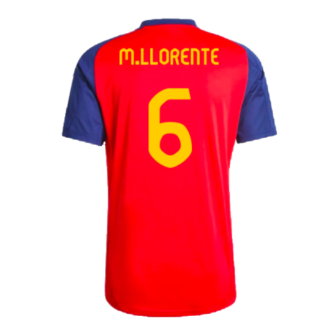 2024-2025 Spain Training Jersey (Red) (M.Llorente 6)