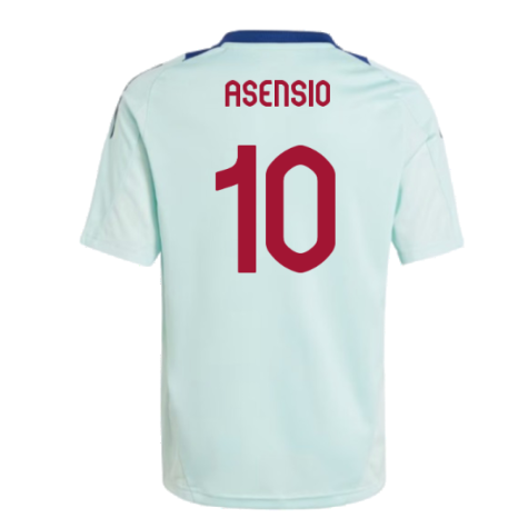 2024-2025 Spain Training Jersey (Turquoise) - Kids (Asensio 10)