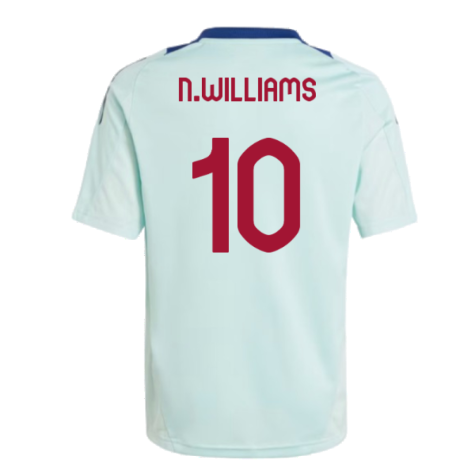 2024-2025 Spain Training Jersey (Turquoise) - Kids (Williams JR. 17)