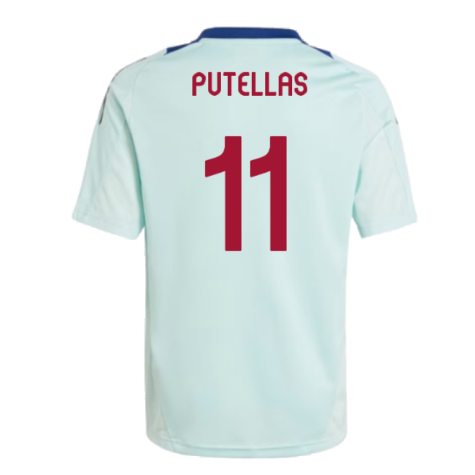 2024-2025 Spain Training Jersey (Turquoise) - Kids (Putellas 11)