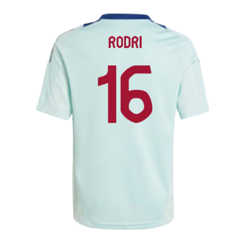 2024-2025 Spain Training Jersey (Turquoise) - Kids (Rodrigo 16)