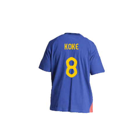 2024-2025 Spain Training Tee (Blue) (Koke 8)