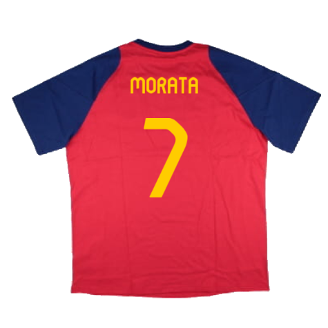 2024-2025 Spain Training Tee (Red) (Morata 7)