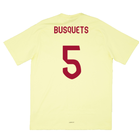 2024-2025 Spain Travel Tee (Yellow) (Busquets 5)