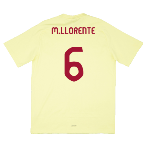 2024-2025 Spain Travel Tee (Yellow) (M.Llorente 6)