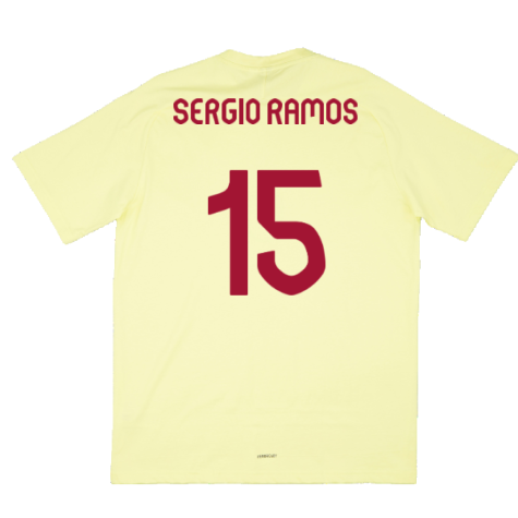 2024-2025 Spain Travel Tee (Yellow) (Sergio Ramos 15)