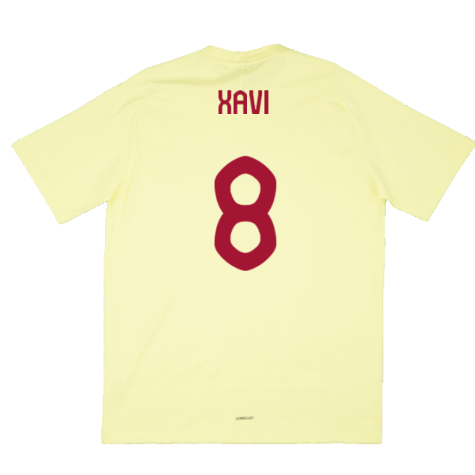 2024-2025 Spain Travel Tee (Yellow) (Xavi 8)