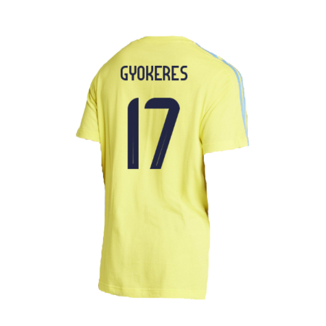 2024-2025 Sweden DNA Tee (Yellow) (GYOKERES 17)