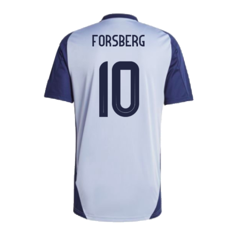 2024-2025 Sweden Training Jersey (Blue) (FORSBERG 10)