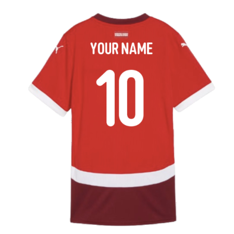 2024-2025 Switzerland Home Shirt (Ladies) (Your Name)