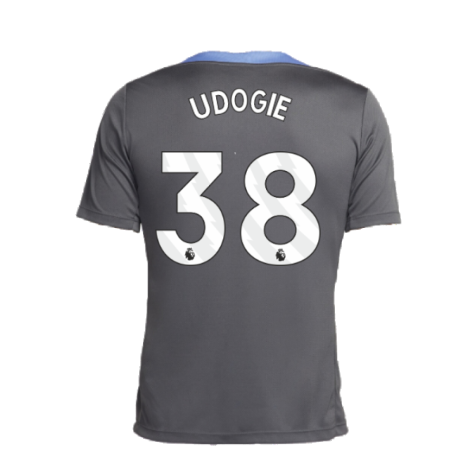 2024-2025 Tottenham Dri-Fit Strike Training Shirt (Dark Grey) (Udogie 38)