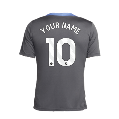 2024-2025 Tottenham Dri-Fit Strike Training Shirt (Dark Grey) (Your Name)