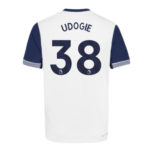 2024-2025 Tottenham Hotspur Authentic Home Shirt (Udogie 38)