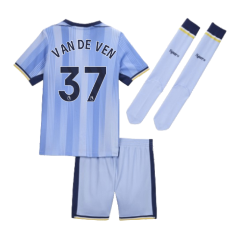 2024-2025 Tottenham Hotspur Away Mini Kit (Van De Ven 37)