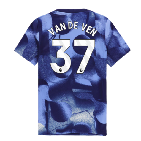 2024-2025 Tottenham Hotspur Dri-FIT Match Shirt (Blue) - Kids (Van De Ven 37)