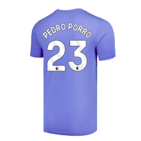 2024-2025 Tottenham Hotspur Futura T-Shirt (Sky Blue) (Pedro Porro 23)