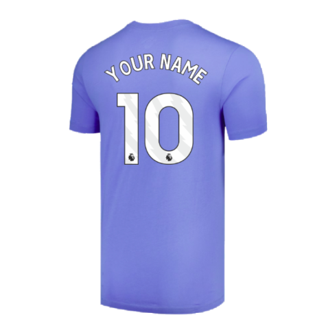 2024-2025 Tottenham Hotspur Futura T-Shirt (Sky Blue) (Your Name)