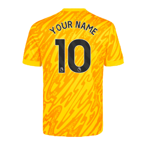 2024-2025 Tottenham Hotspur Goalkeeper Home Shirt (Yellow) (Your Name)