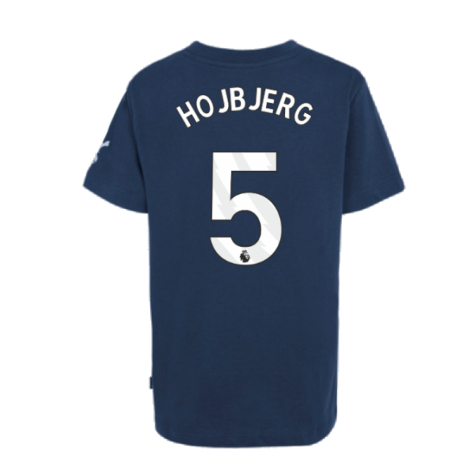 2024-2025 Tottenham Hotspur Just Do It T-Shirt (Navy) - Kids (Hojbjerg 5)