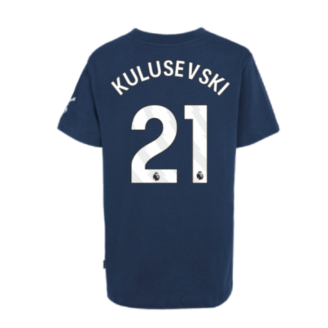 2024-2025 Tottenham Hotspur Just Do It T-Shirt (Navy) - Kids (Kulusevski 21)