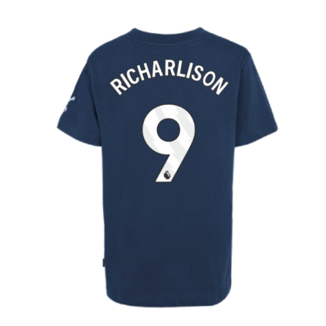 2024-2025 Tottenham Hotspur Just Do It T-Shirt (Navy) - Kids (Richarlison 9)