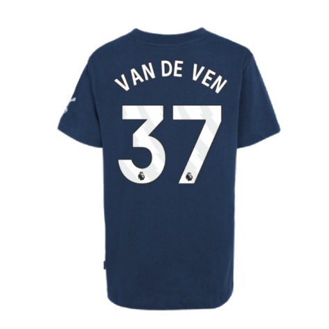 2024-2025 Tottenham Hotspur Just Do It T-Shirt (Navy) - Kids (Van De Ven 37)